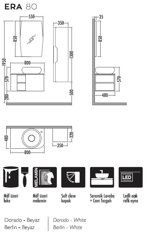 banyo dolabı